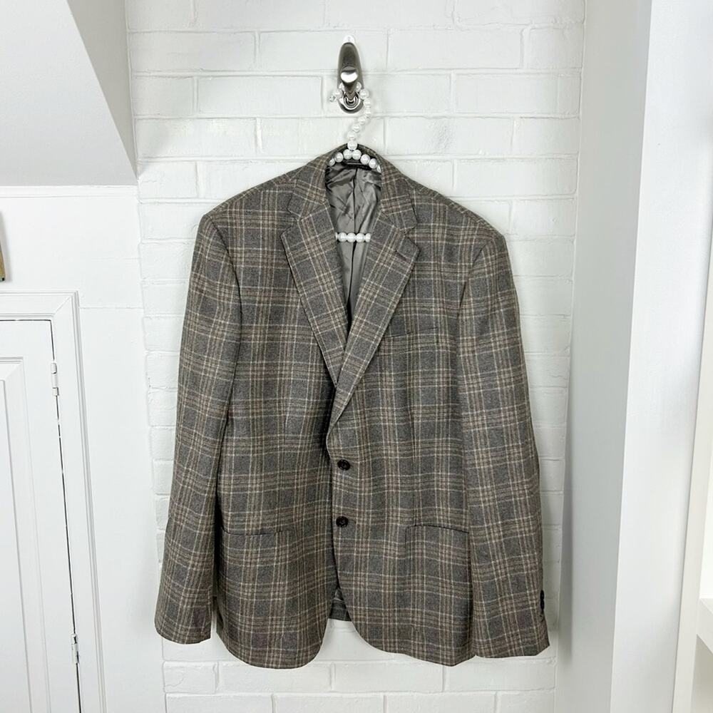 Hawes & Curtis Jermyn Street London 1913 Carlo Barbera Wool Plaid Suit Jacket